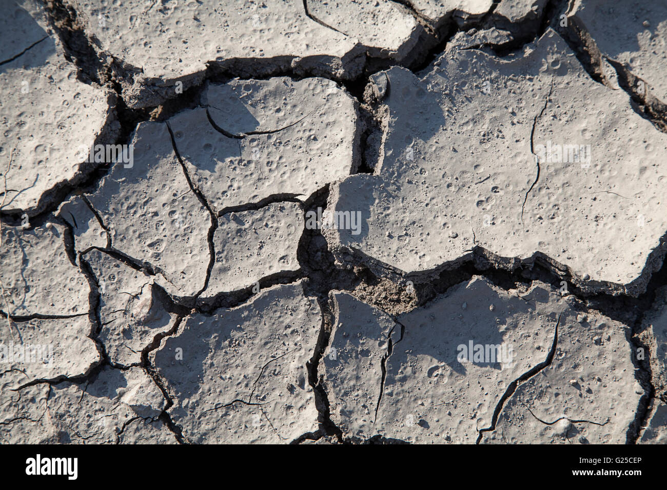 soil drought cracked texture Stock Photo