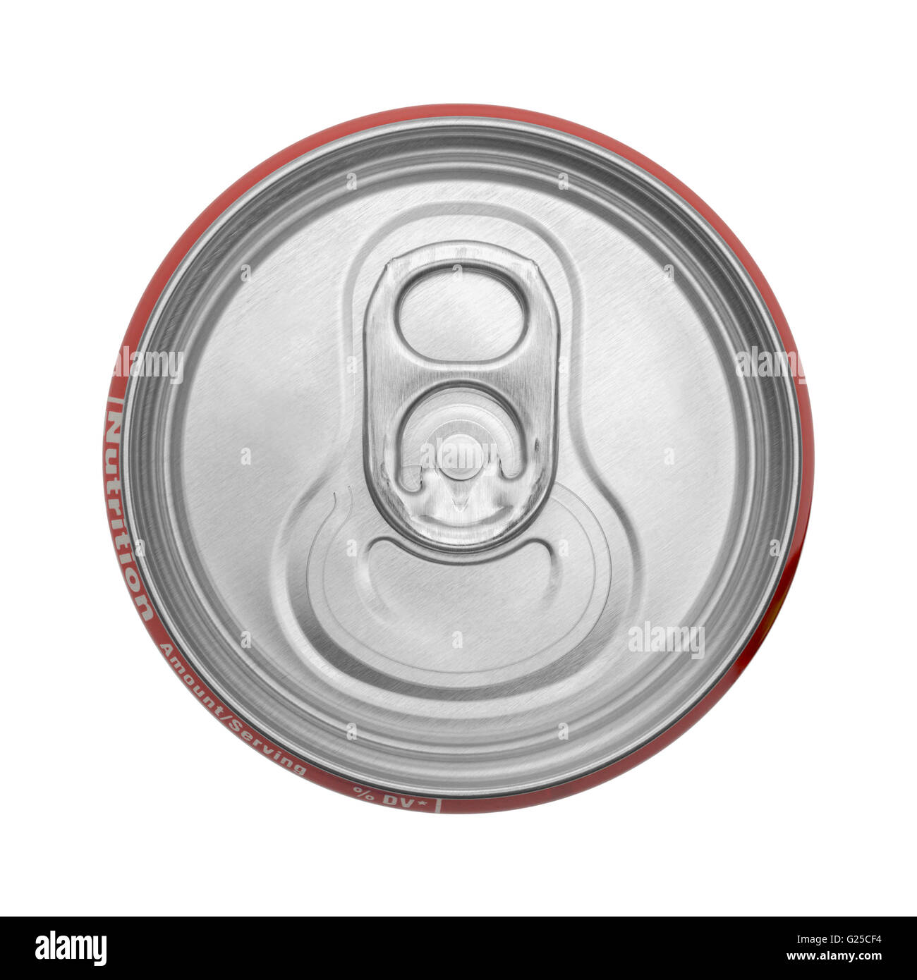 Top View Of Closed Soda Can Isolated on White Background Stock Photo - Alamy