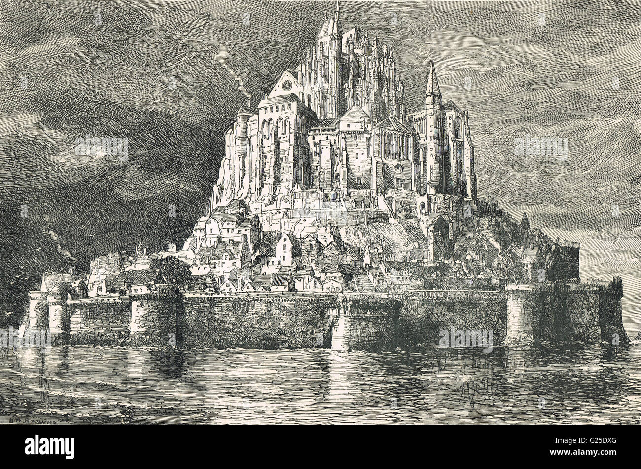 Mont Saint Michel, The Marvel, France Stock Photo