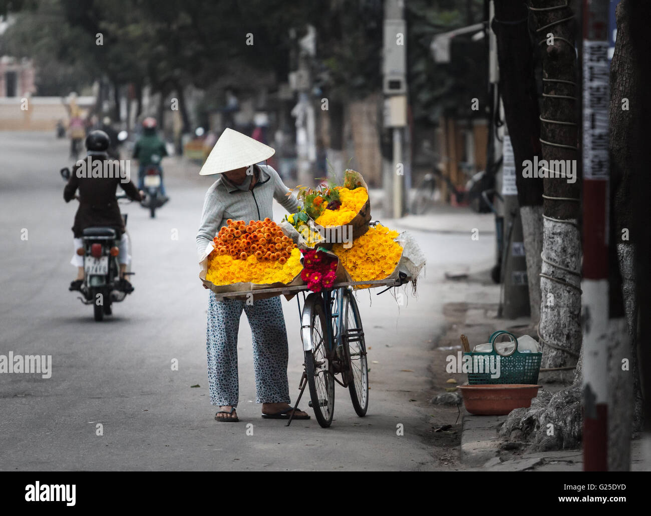 The Flower Lady Stock Photo Alamy