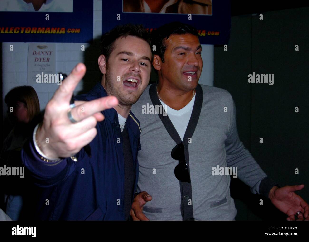 DANNY DYER AND TAMER HASSAN at  london film and comic con at earls court london 22/07/2008 Picture By: Brian Jordan / Retna Pictures  Job:  Ref: BJN    -  *World Rights* Stock Photo