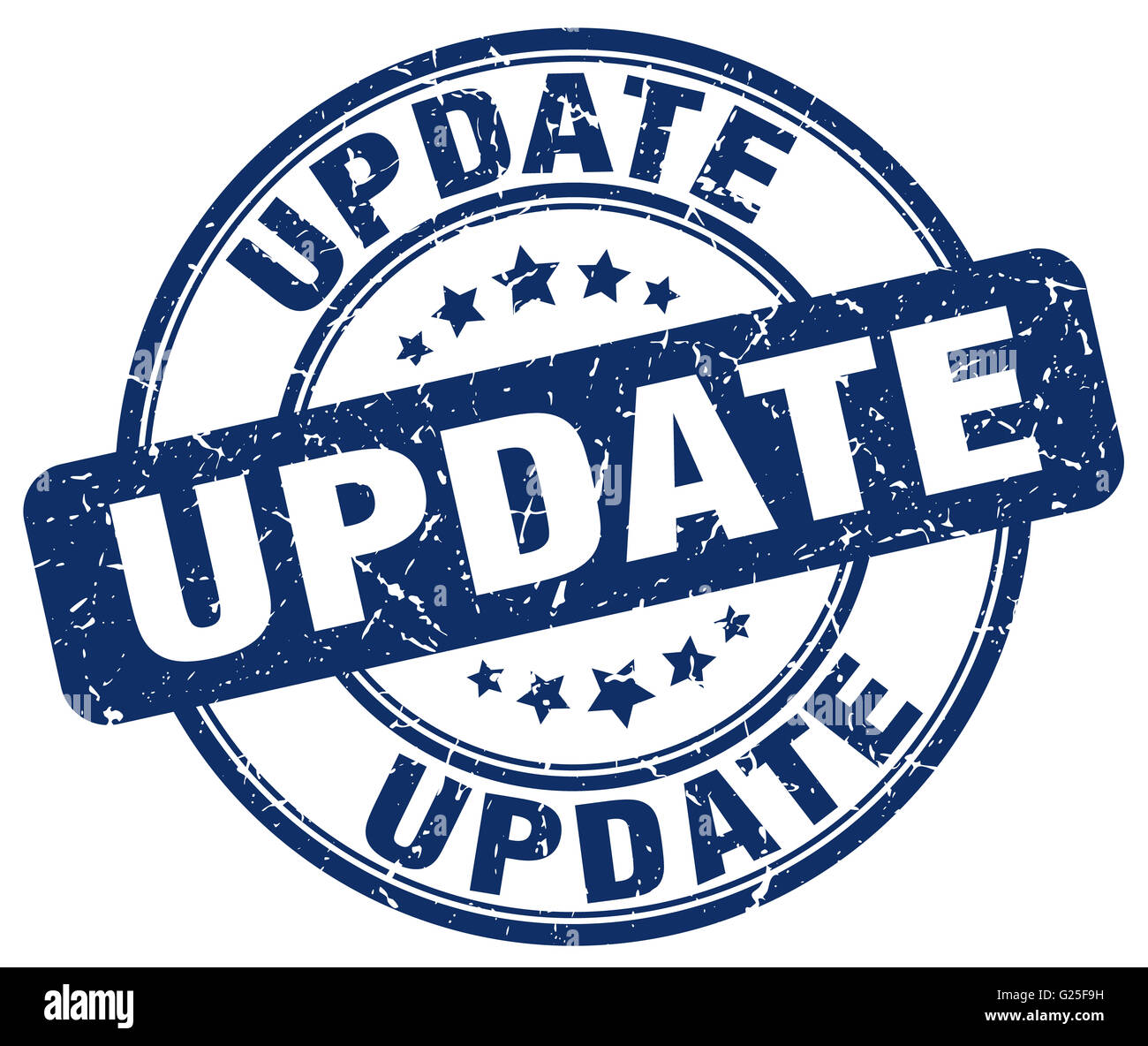 Update Ruber Stamp Png update blue grunge round vintage rubber stamp Stock Photo - Alamy