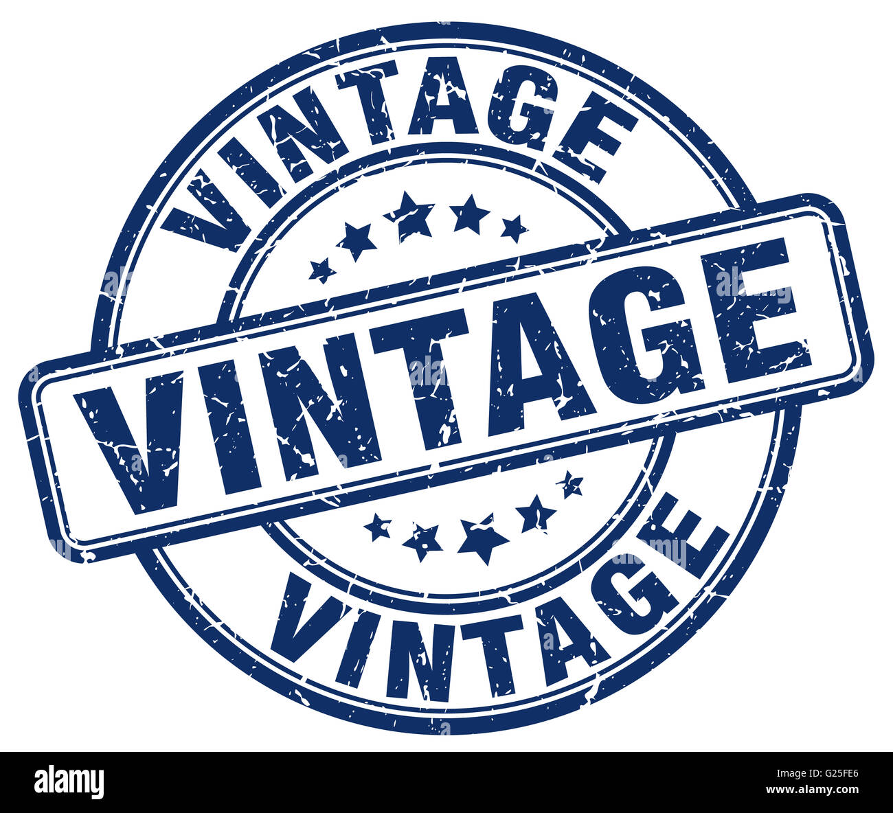 vintage blue grunge round vintage rubber stamp Stock Photo - Alamy