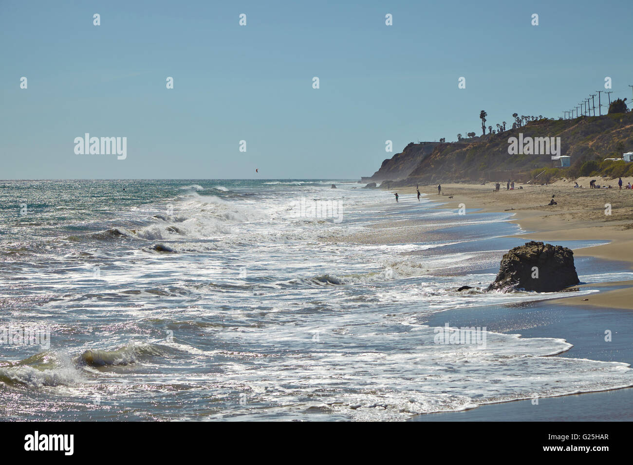 Californian coastal shores : Malibu beaches Stock Photo