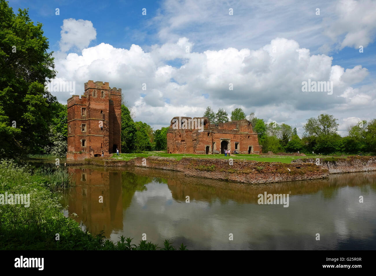 Kirby Muxloe Castle ruins, Leicestershire, England, UK Stock Photo