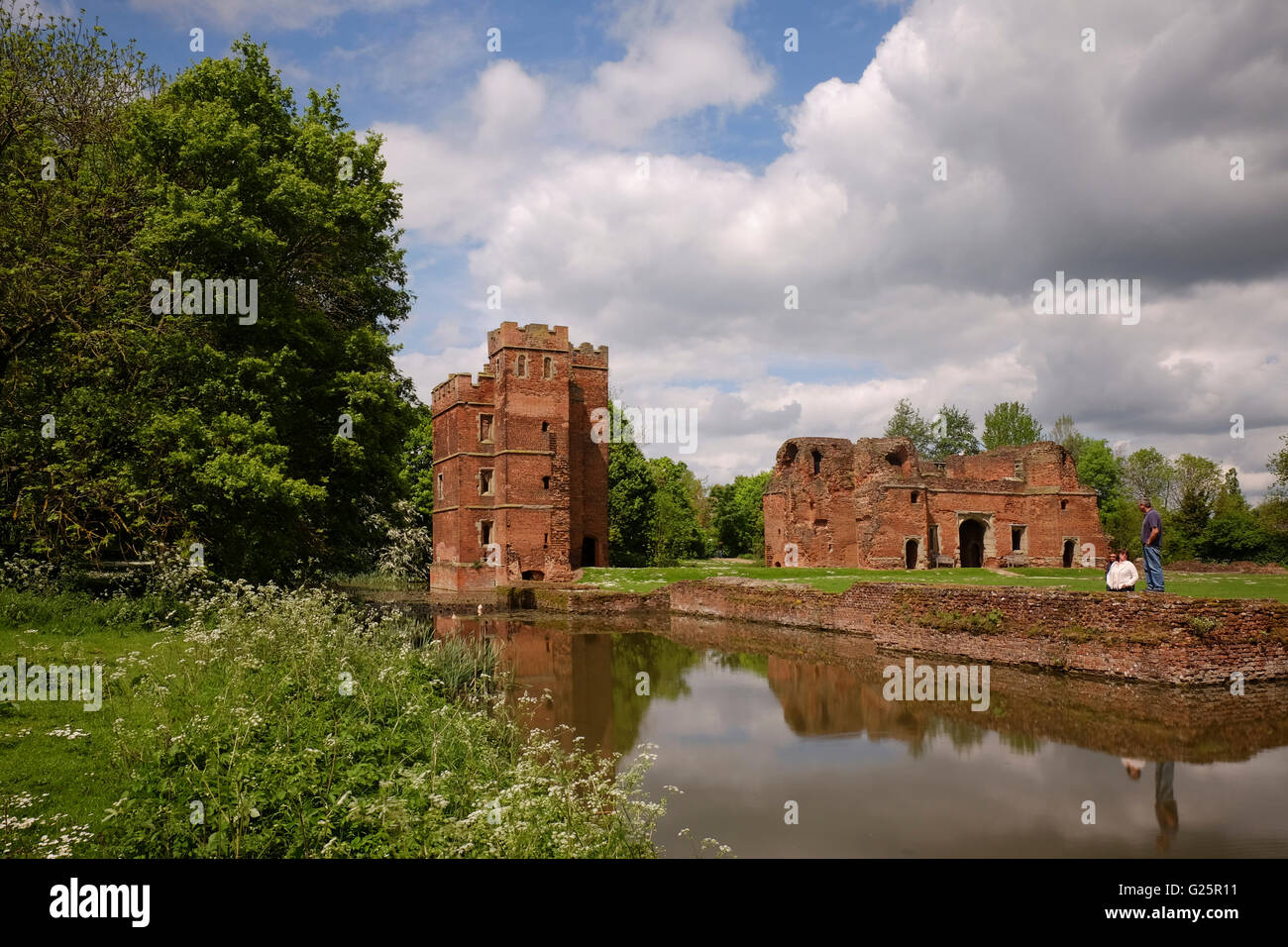Kirby Muxloe Castle ruins, Leicestershire, England, UK Stock Photo