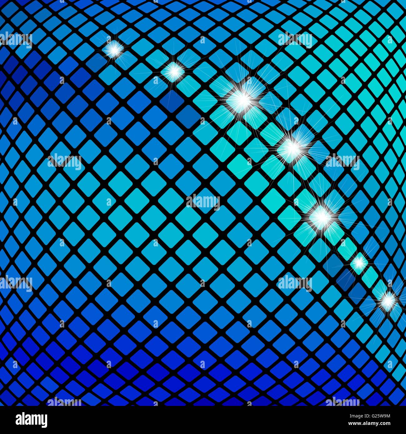 Beautiful Blue Mosaic Stock Vector Image And Art Alamy