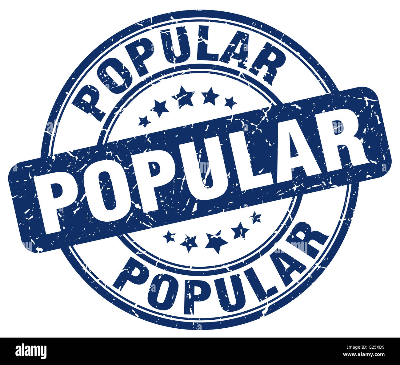 popular blue grunge round vintage rubber stamp Stock Photo - Alamy