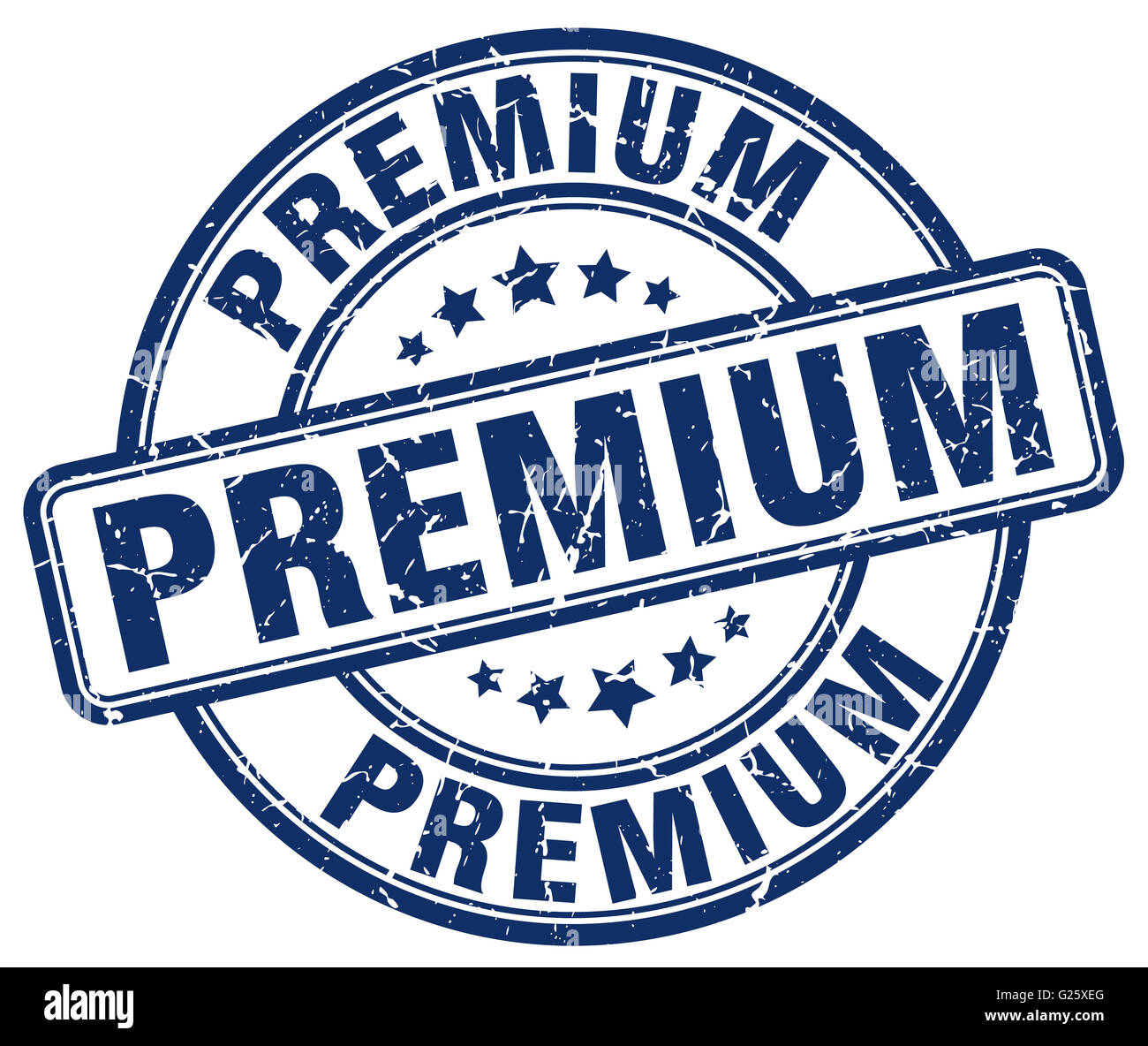 premium blue grunge round vintage rubber stamp Stock Photo - Alamy