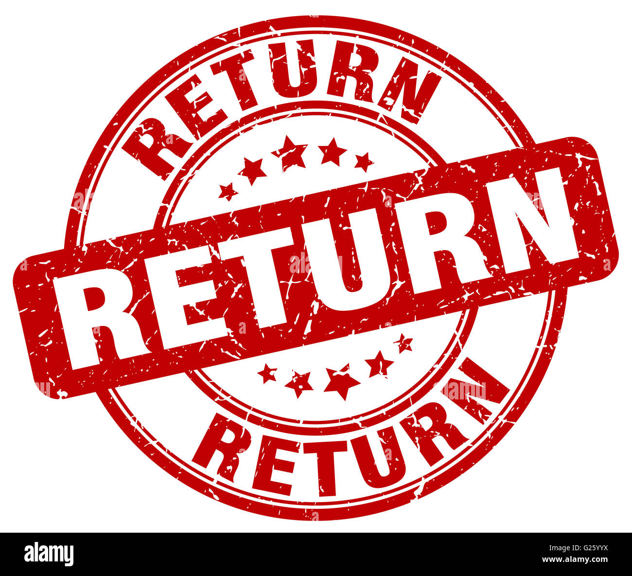 return red grunge round vintage rubber stamp Stock Photo - Alamy