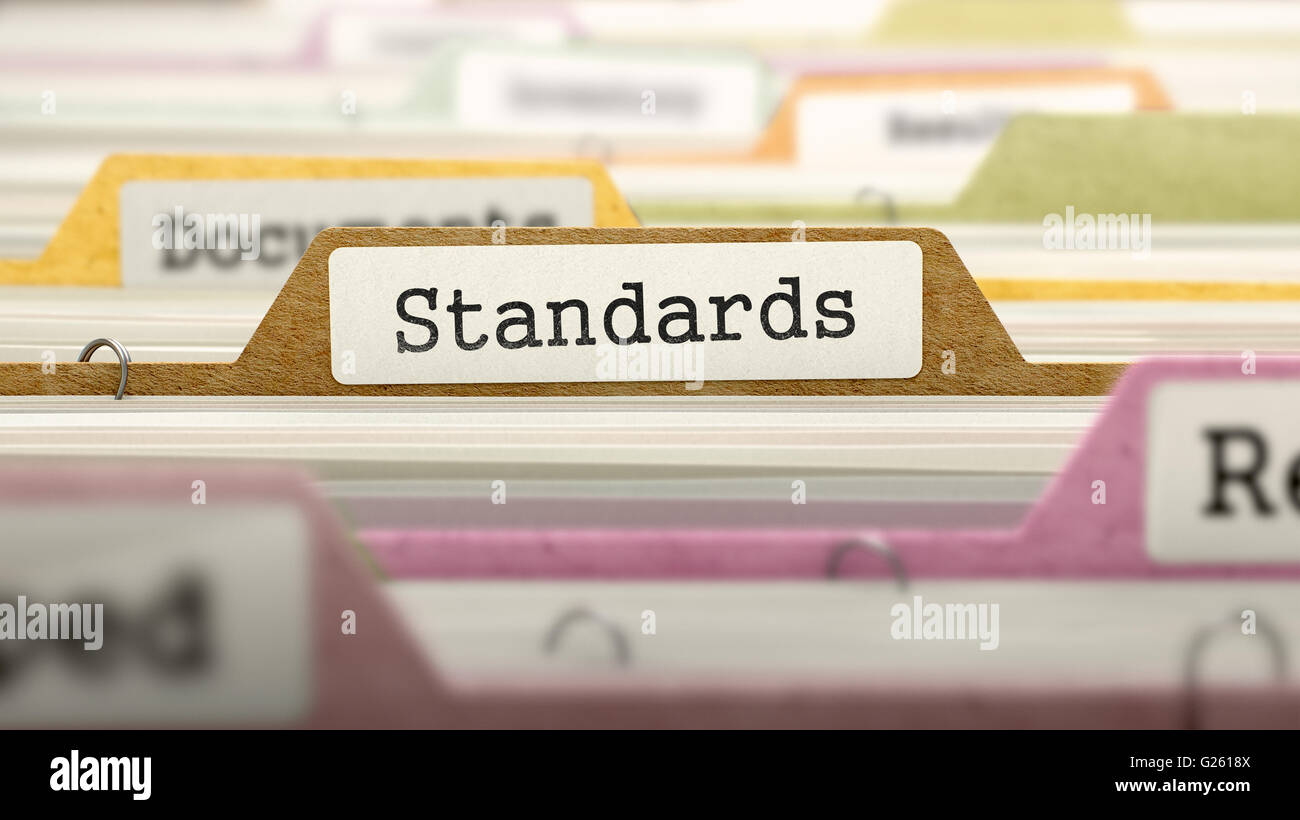 Folder in Catalog Marked as Standards Stock Photo Alamy