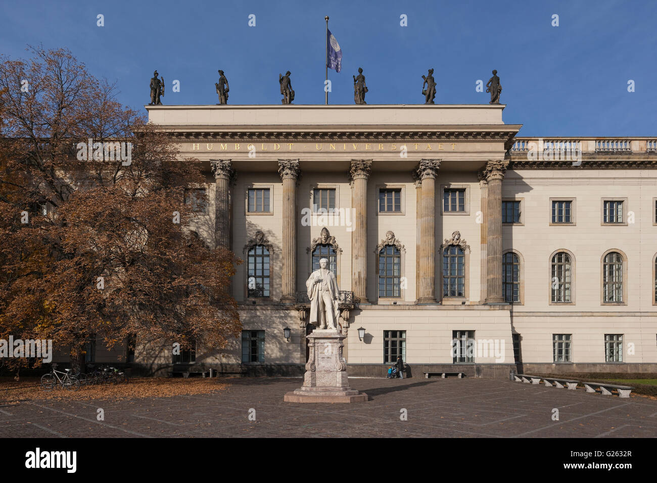 Alexander von Humboldt statue outside the main building of Humboldt ...