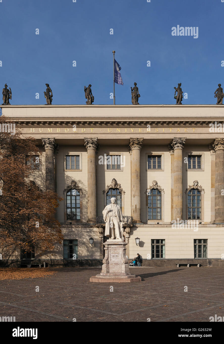 Alexander von Humboldt statue outside the main building of Humboldt ...