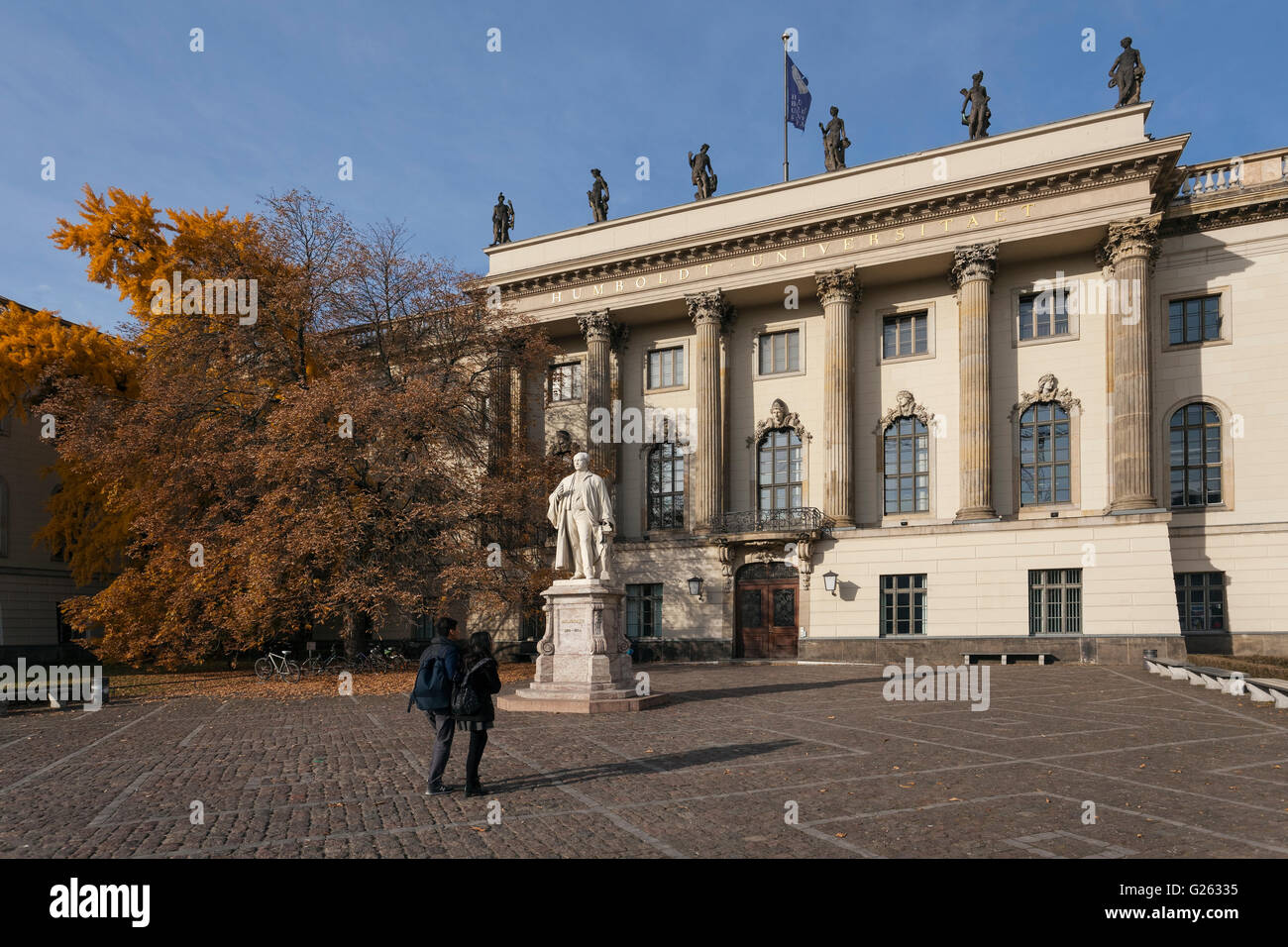 Alexander von Humboldt statue outside the main building of Humboldt ...