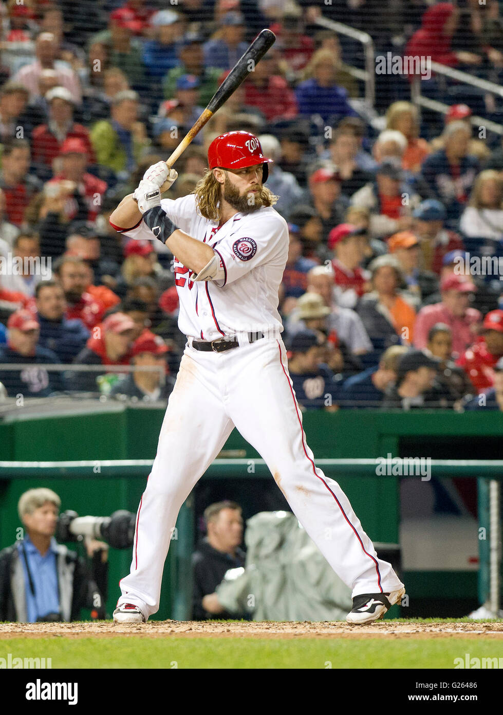 Jayson Werth of the Los Angeles Dodgers during batting practice before game  against the Arizona Diamondbacks at Dodger Stadium in Los Angeles, Calif  Stock Photo - Alamy
