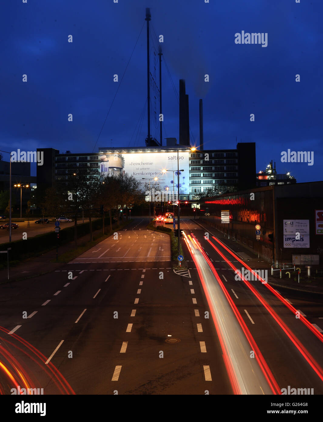 Leverkusen, Germany. 25th Apr, 2016. The plant of Bayer AG in Leverkusen, Germany, 25 April 2016. Photo: INA FASSBENDER/dpa/Alamy Live News Stock Photo