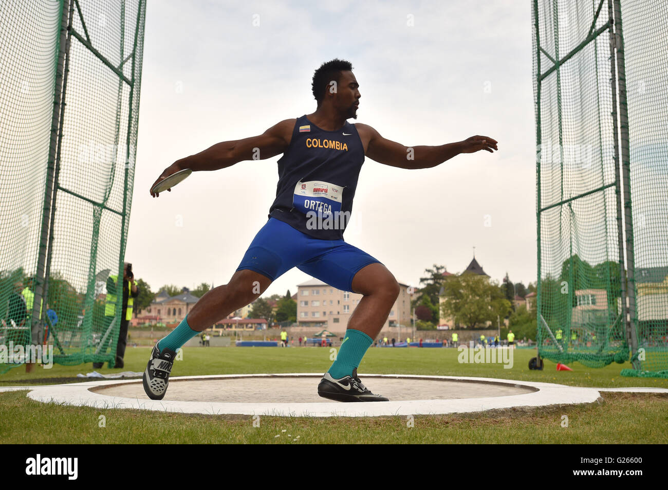 Turnov Czech Republic 24th May 2016 Discus Thrower Mauricio Ortega Of Colombia In Action During The 17th Ludvik Danek Meeting In Turnov Czech Republic May 24 2016 Credit Radek Petrasek Ctk Photo Alamy Live