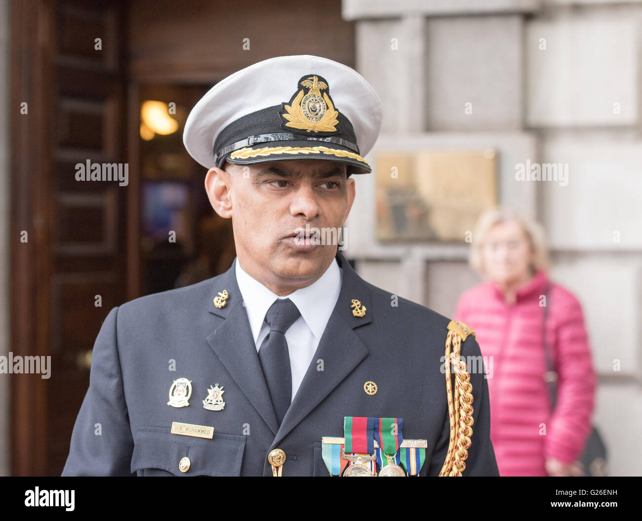 London, UK, 25th May 2015, senior military officer attends the UN