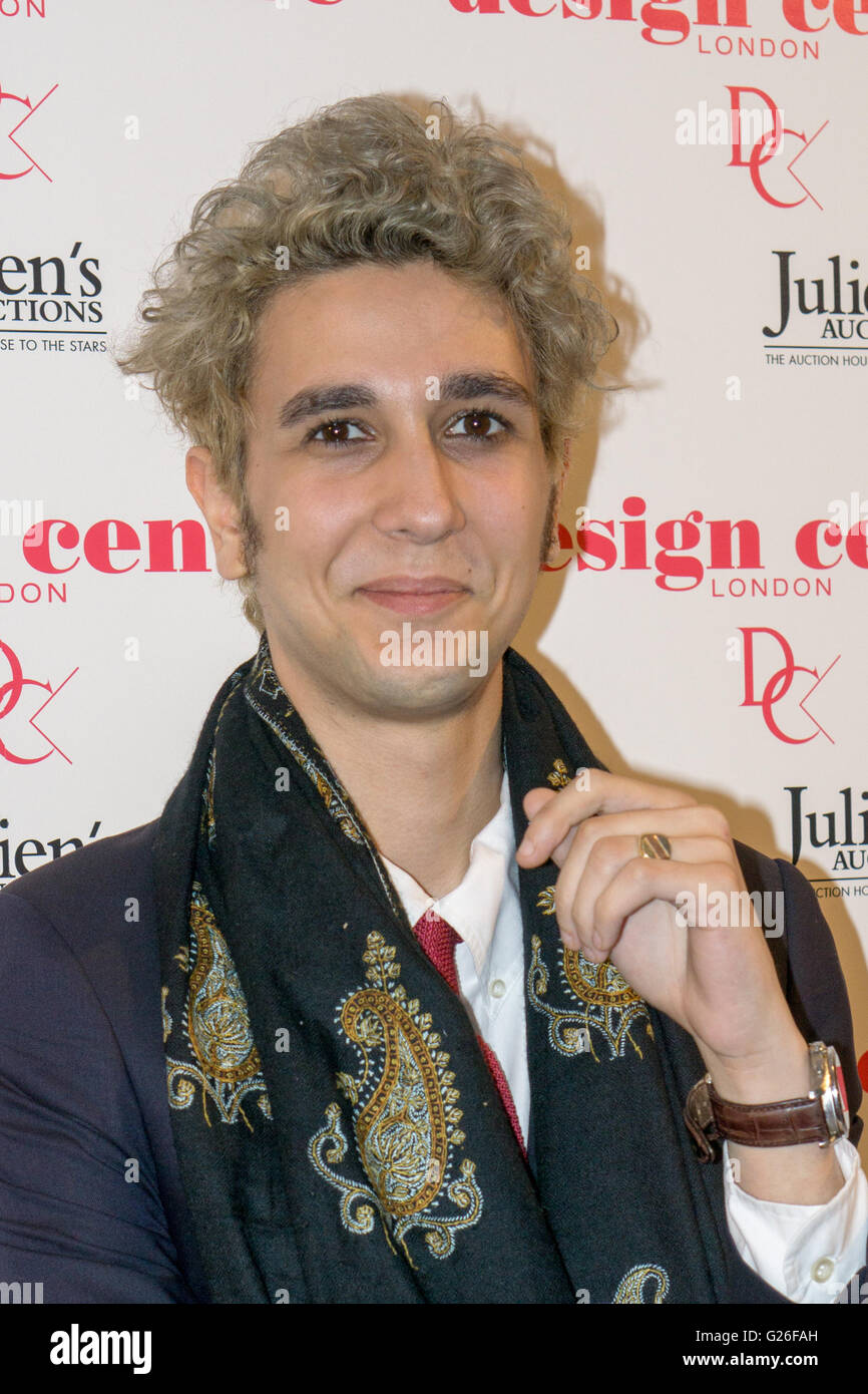 London, UK. 25th May, 2016. : Kubilai Iksel attend the Marilyn Monroe: Legacy of a Legend launch at the Design Centre, Chelsea Harbour, London. Credit:  See Li/Alamy Live News Stock Photo