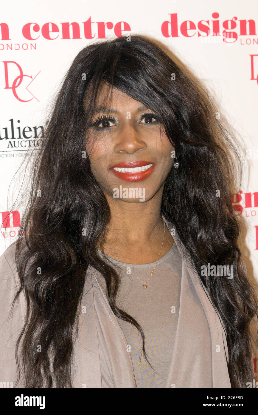 London, UK. 25th May, 2016. : Singer Sinitta attend the Marilyn Monroe: Legacy of a Legend launch at the Design Centre, Chelsea Harbour, London. Credit:  See Li/Alamy Live News Stock Photo