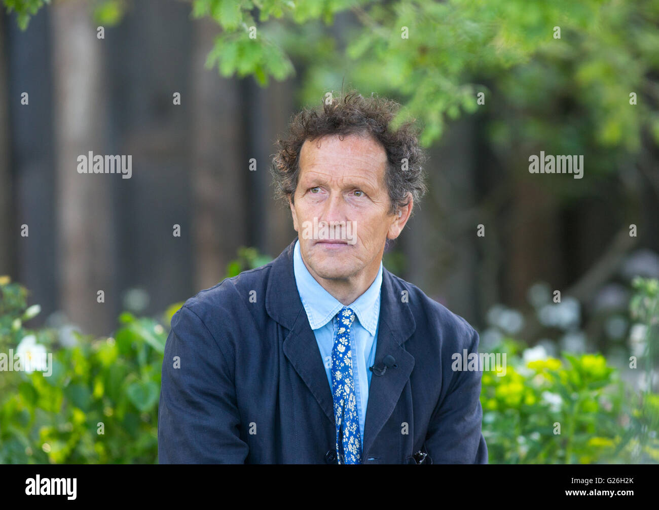 Television presenter,journalist and horticulturalist,Monty Don at the RHS Chelsea Flower show 2016 Stock Photo