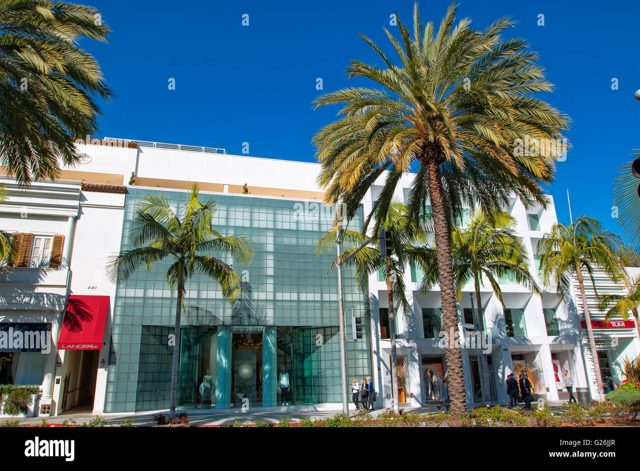 Fashion shop in Rodeo drive, Beverly Hills Stock Photo