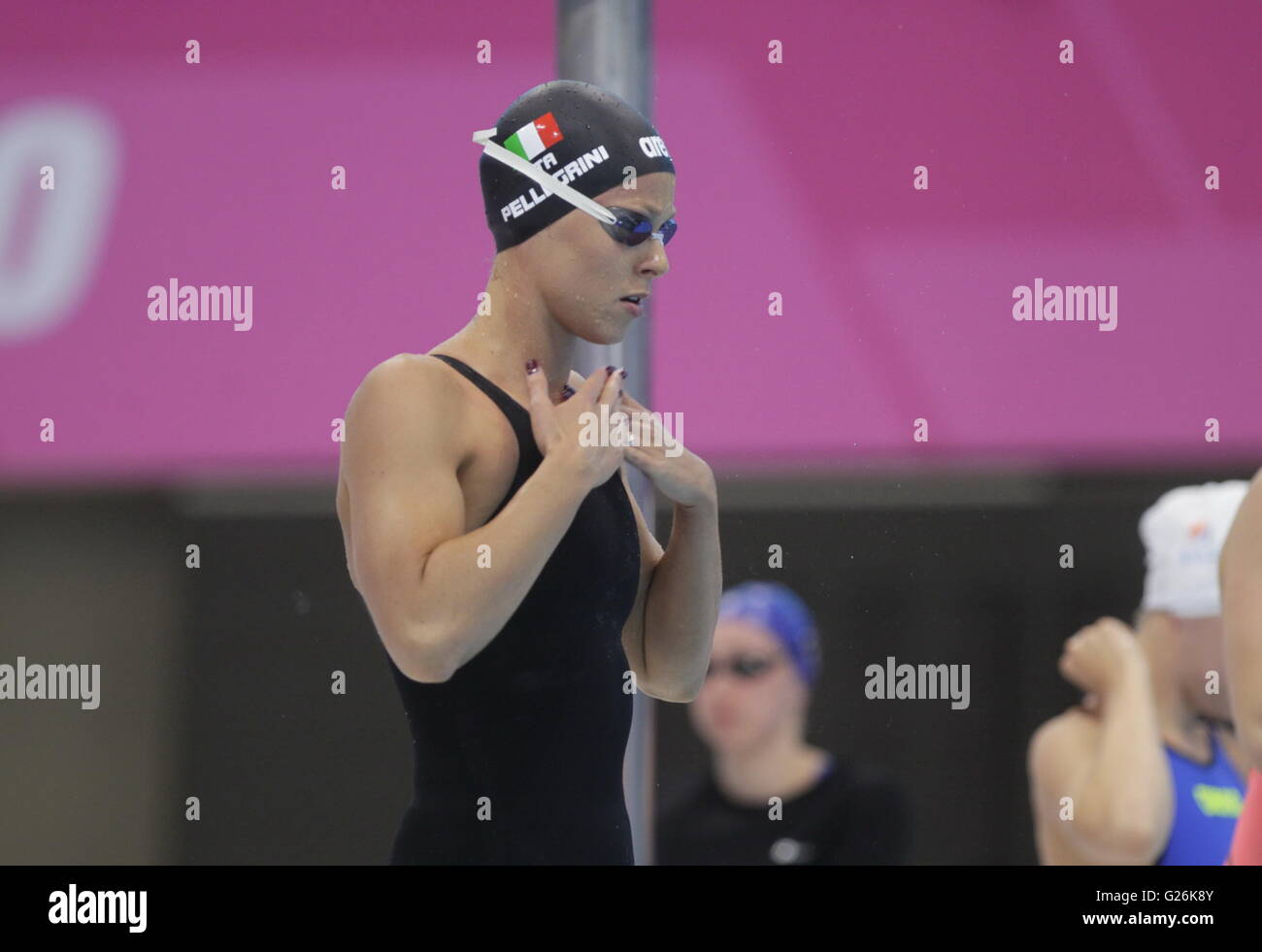 London, England: May 20, 2016 Italian swimmer Federica Pellegrini in
