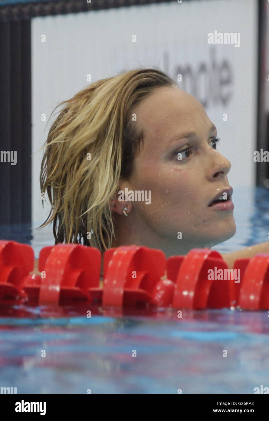 London, England: May 20, 2016 Italian swimmer Federica Pellegrini in