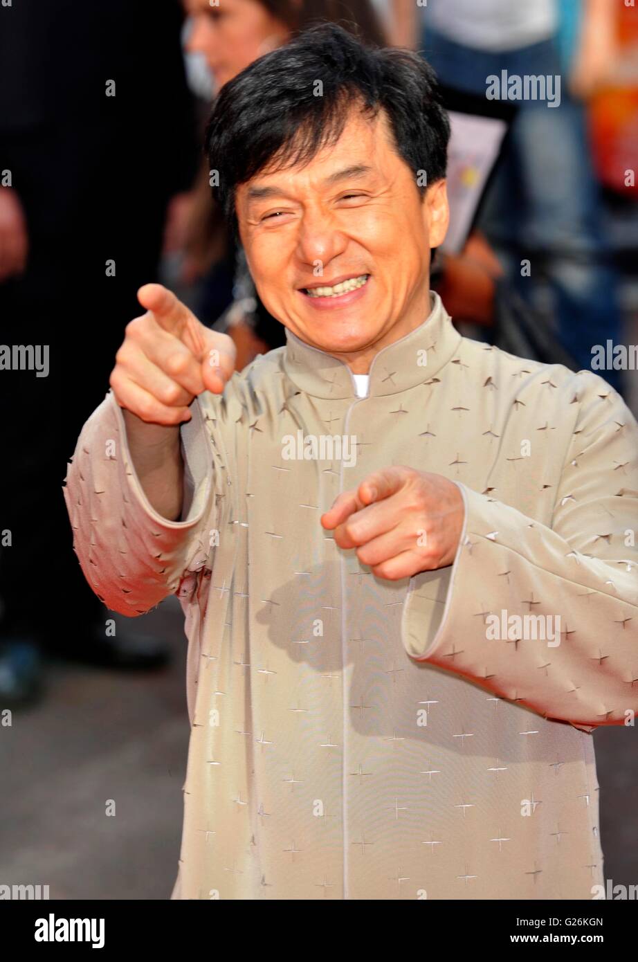 Jackie Chan attending the Gala Premiere of The Karate Kid Held at the Odeon, Leicester Square, London Stock Photo