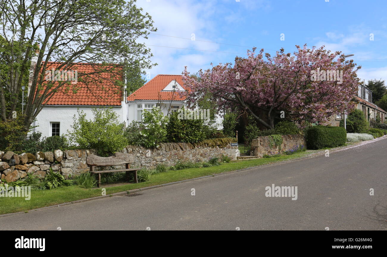 Boarhills street scene Fife Scotland May 2016 Stock Photo Alamy