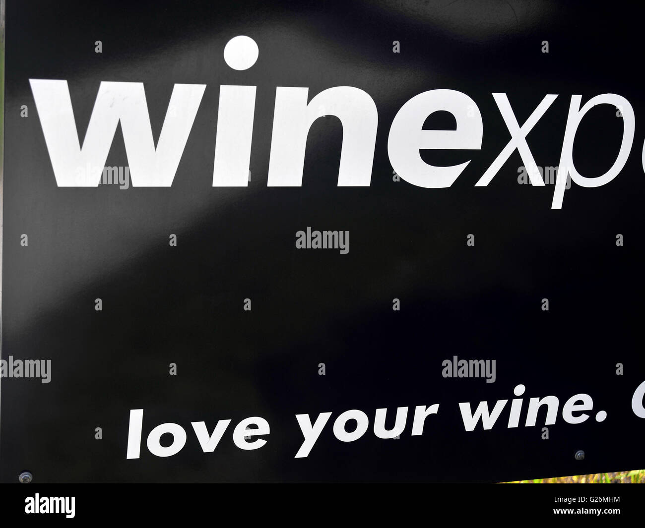 A sign outside a wine shop in London, Ontario in Canada Stock Photo Alamy