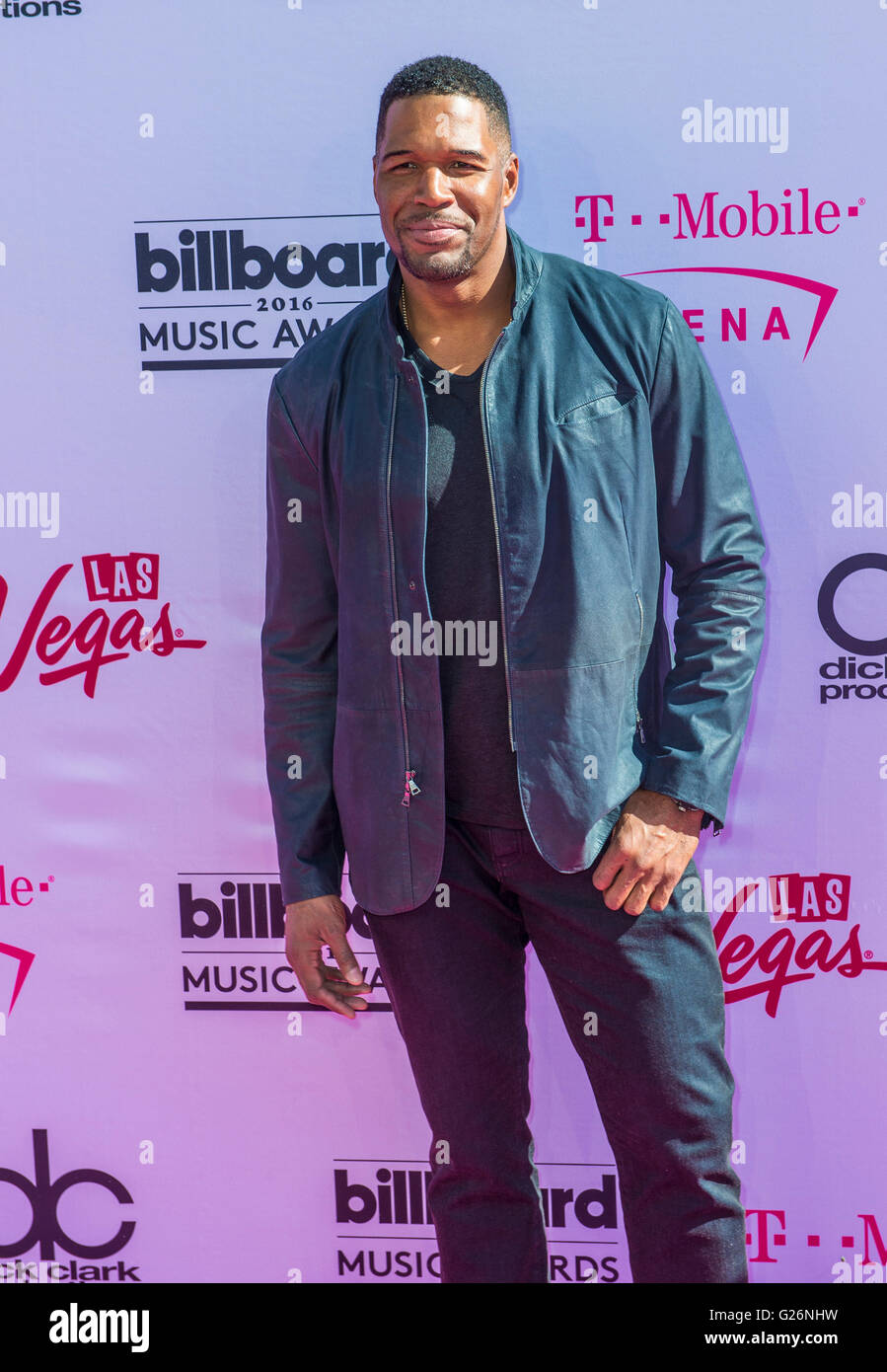 TV personality/retired NFL player Michael Strahan attends the 2016 Billboard Music Awards at T-Mobile Arena in Las Vegas Stock Photo