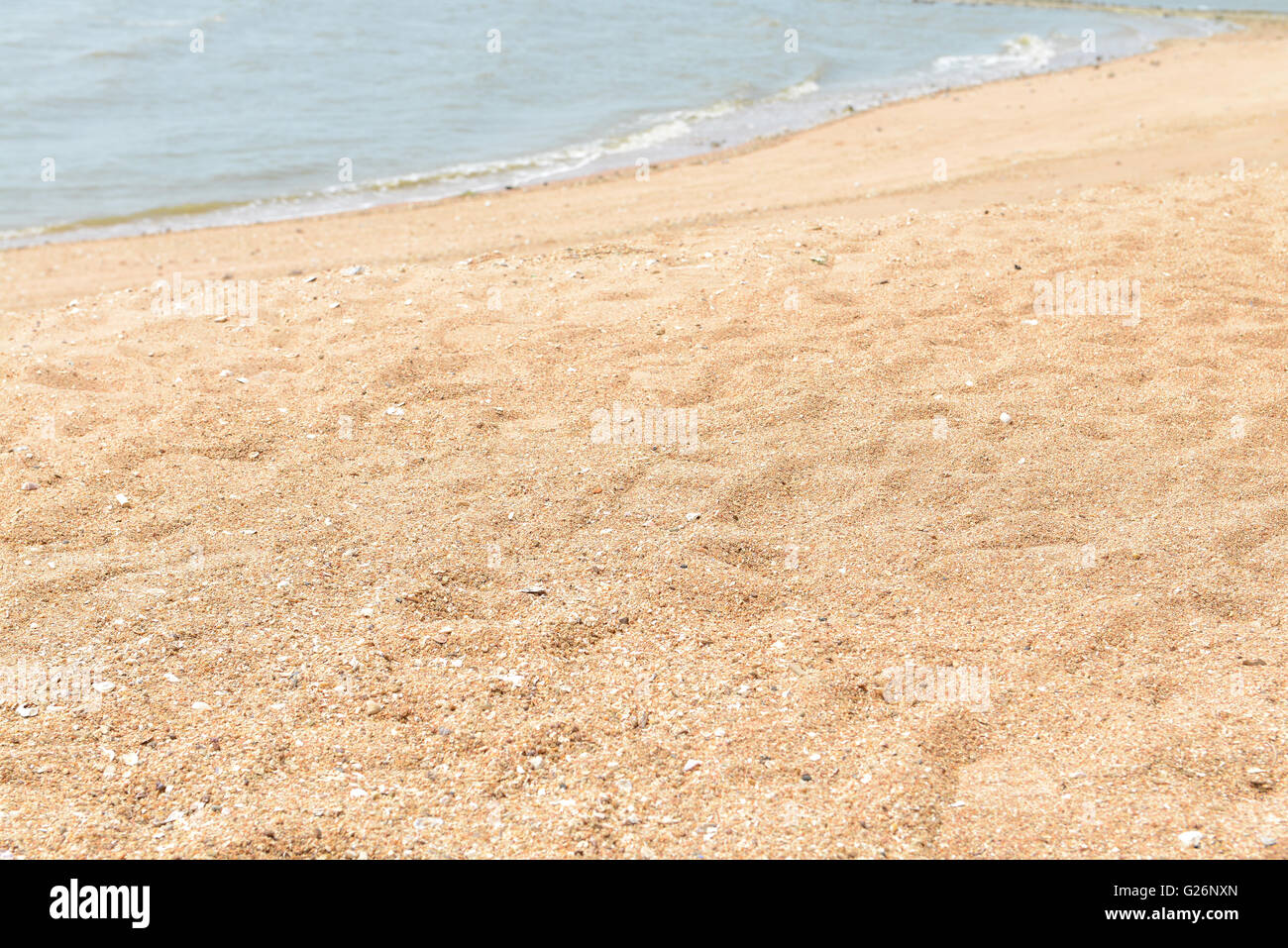 Nature beautiful Sand beach background. Stock Photo