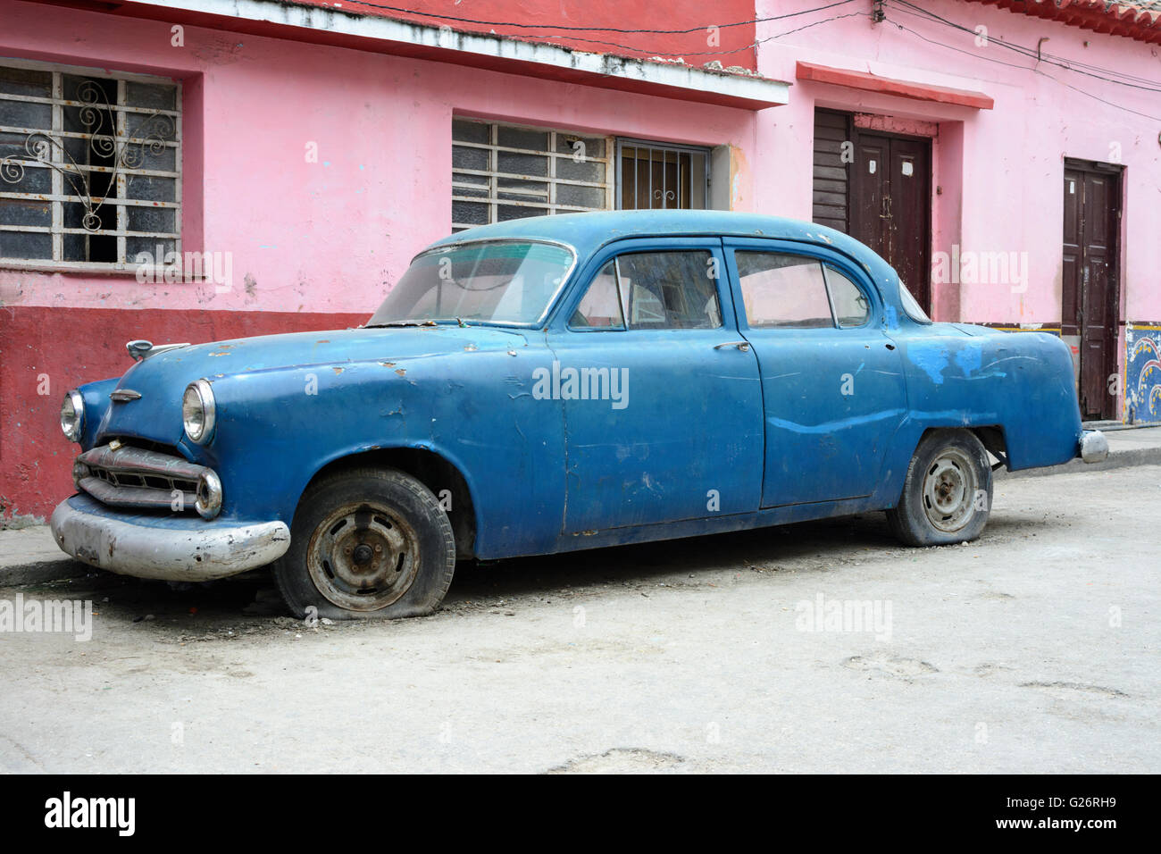 Vintage American car (Dodge) in Havana, Cuba Stock Photo