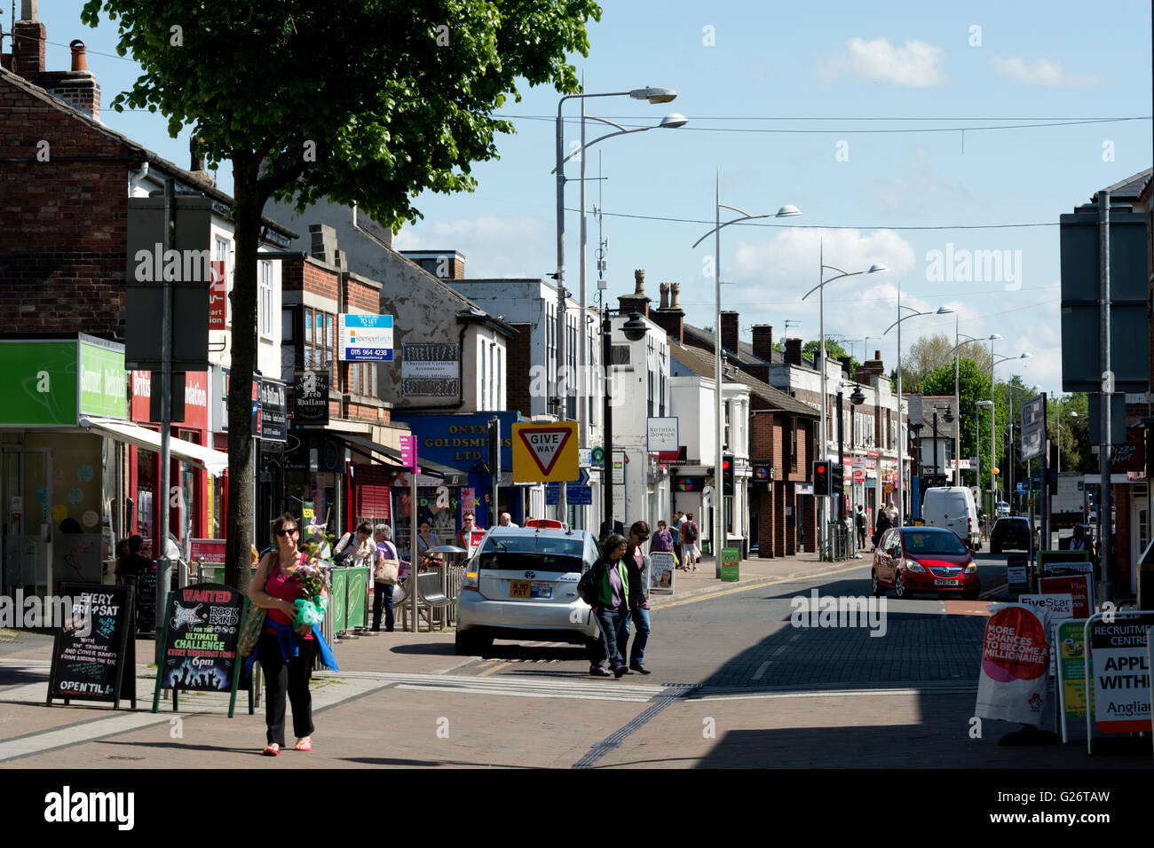 High Road, Beeston, Nottinghamshire, England, UK Stock Photo Alamy