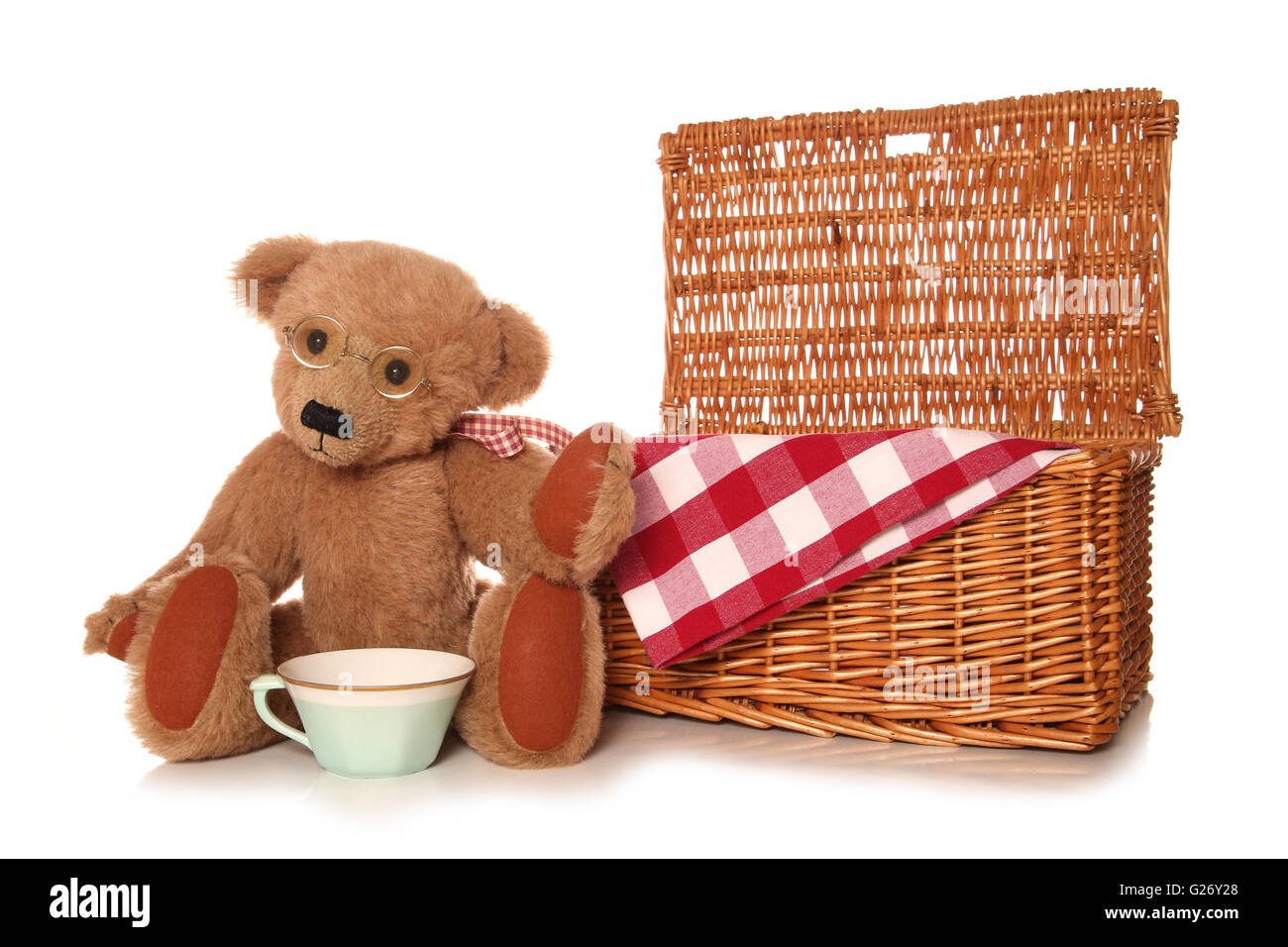 teddy bear picnic tea party cutout Stock Photo