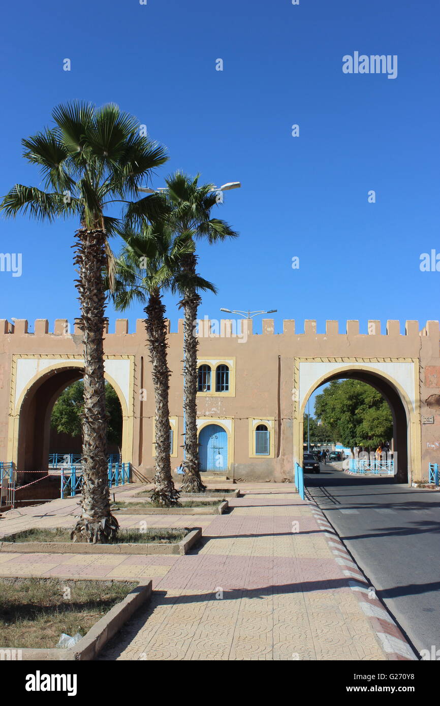 City of Tiznit (Southern Morocco) Agadir region, Door of Lâaounia (Bab) or  Bab Aouna Stock Photo - Alamy