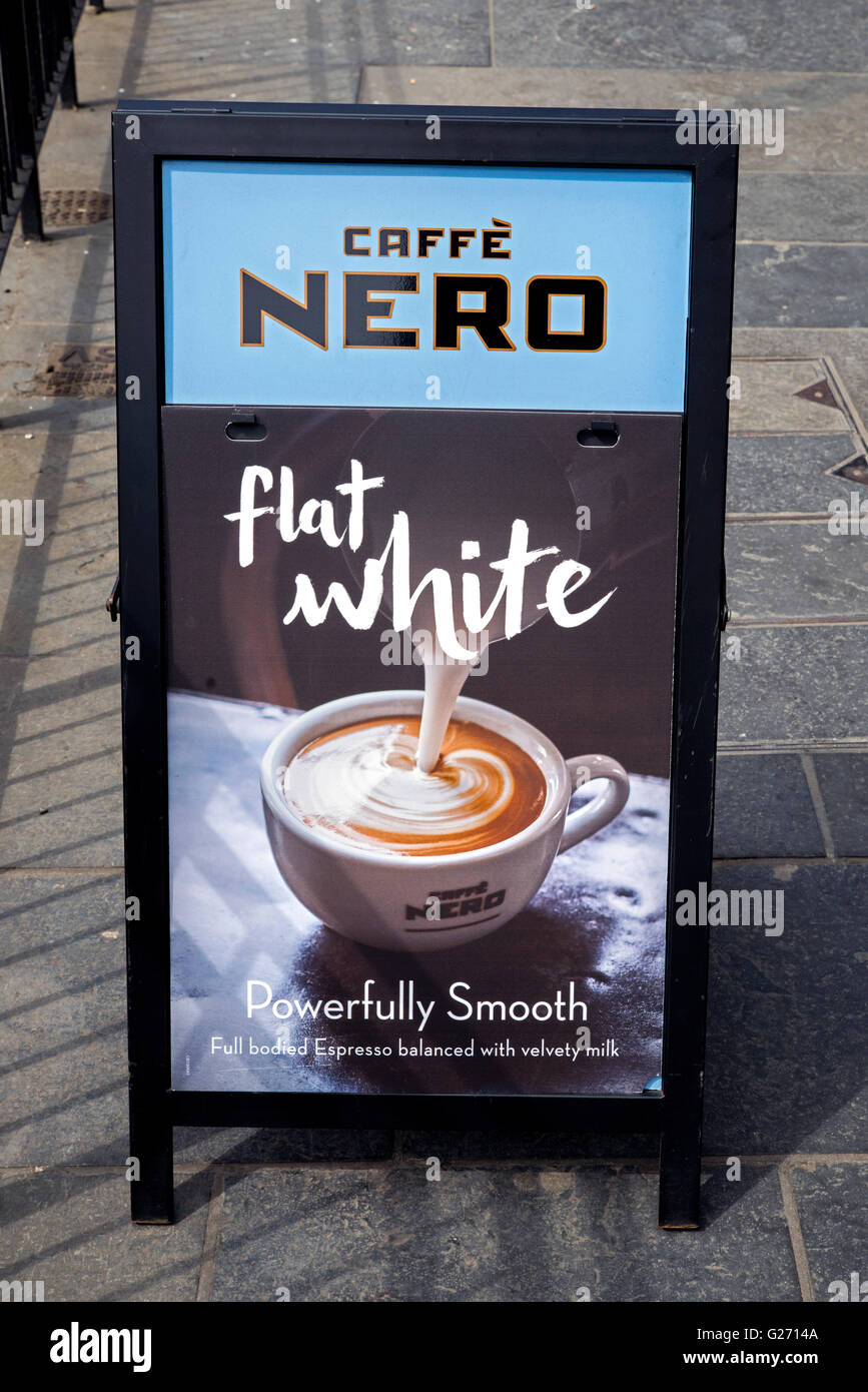 A cup of Macchiato coffee in a Caffé Nero chain café Stock Photo - Alamy