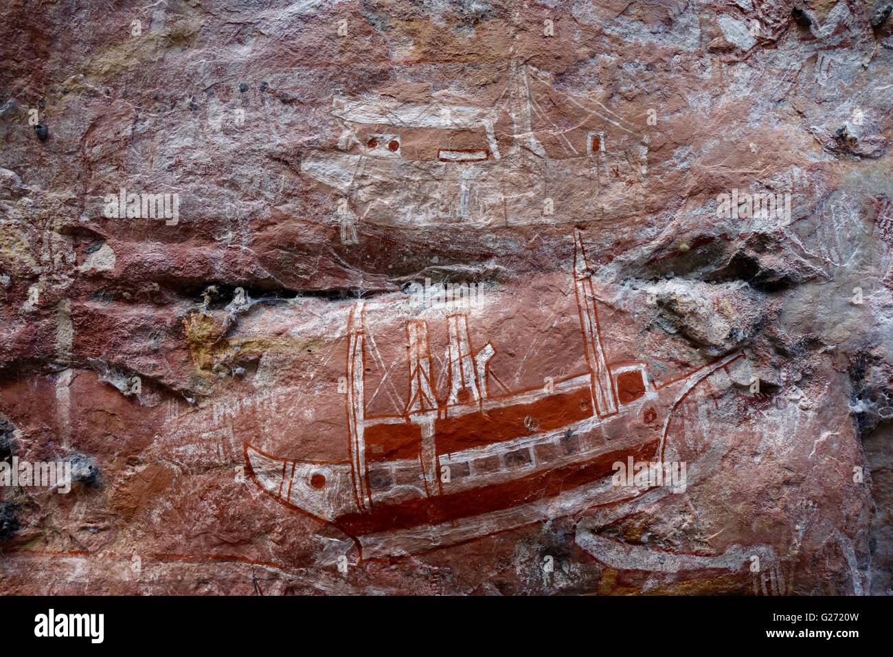 Ancient Aboriginal cave paintings known as 'rock art' found at Mount