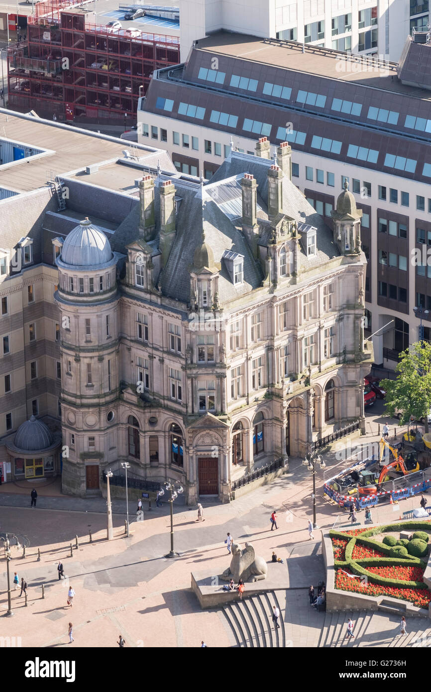 Aerial photograph of Birmingham City Centre, England. Offices in Victoria Square Stock Photo