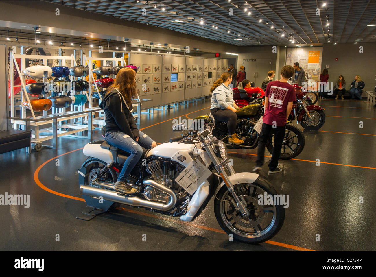 Harley Davidson Motor Cycles Factory Tour York Pa Stock Photo Alamy