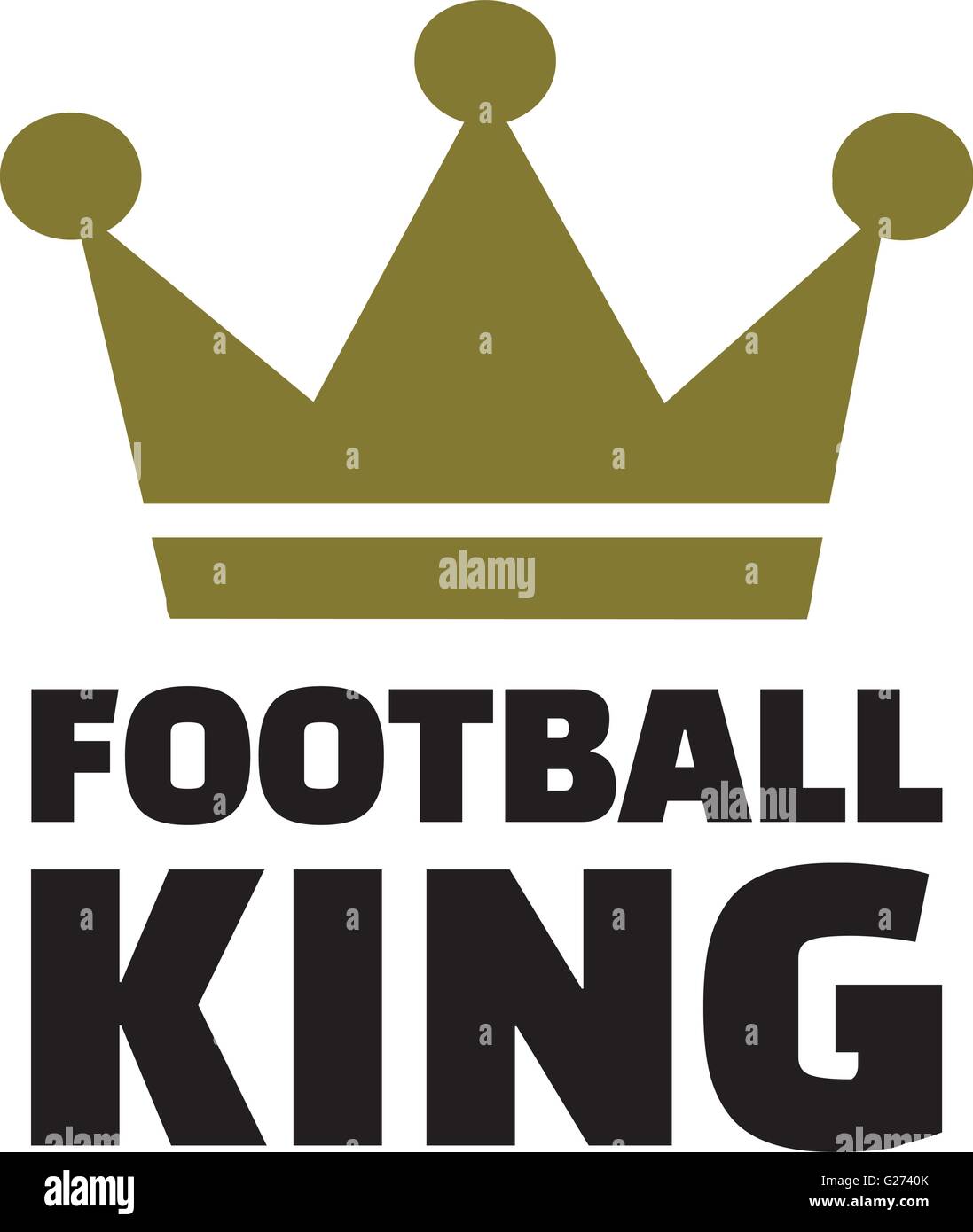 Football Crown King Football Icon High Resolution Stock Photography and