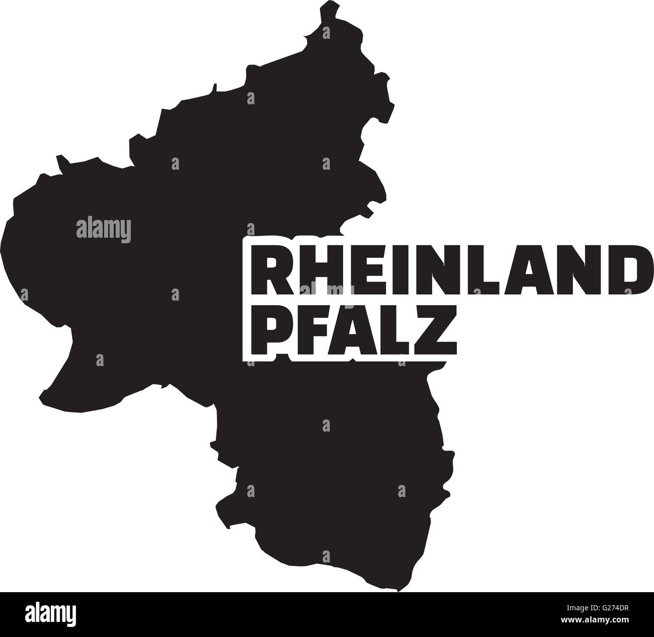 Rhineland palatinate map hires stock photography and images Alamy