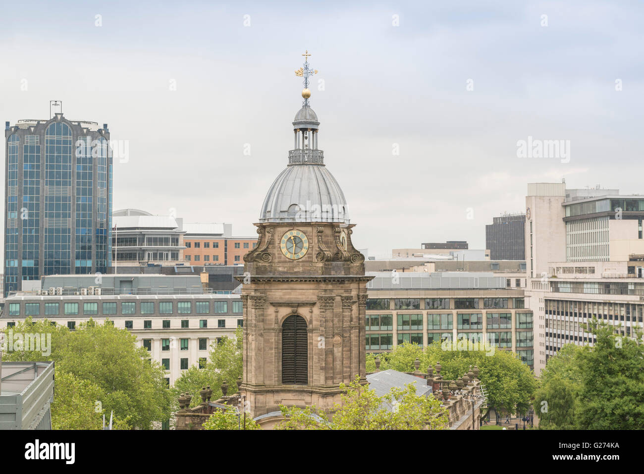 ST. PHILLIPS CATHEDRAL, BIRMINGHAM, WEST MIDLANDS, ENGLAND. Stock Photo