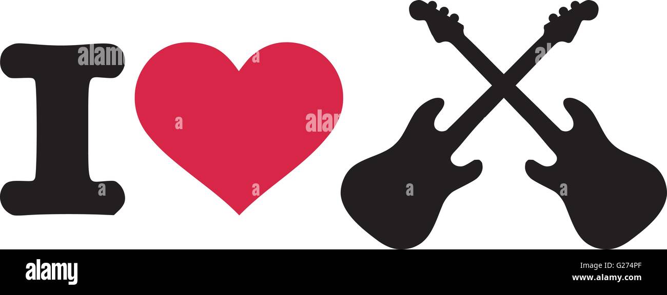 I love electric guitars Stock Vector Image & Art Alamy