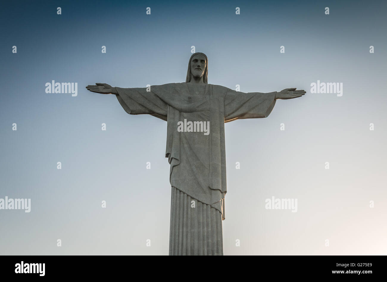 Christ the Redeemer Statue in Rio de Janeiro Brazil Stock Photo