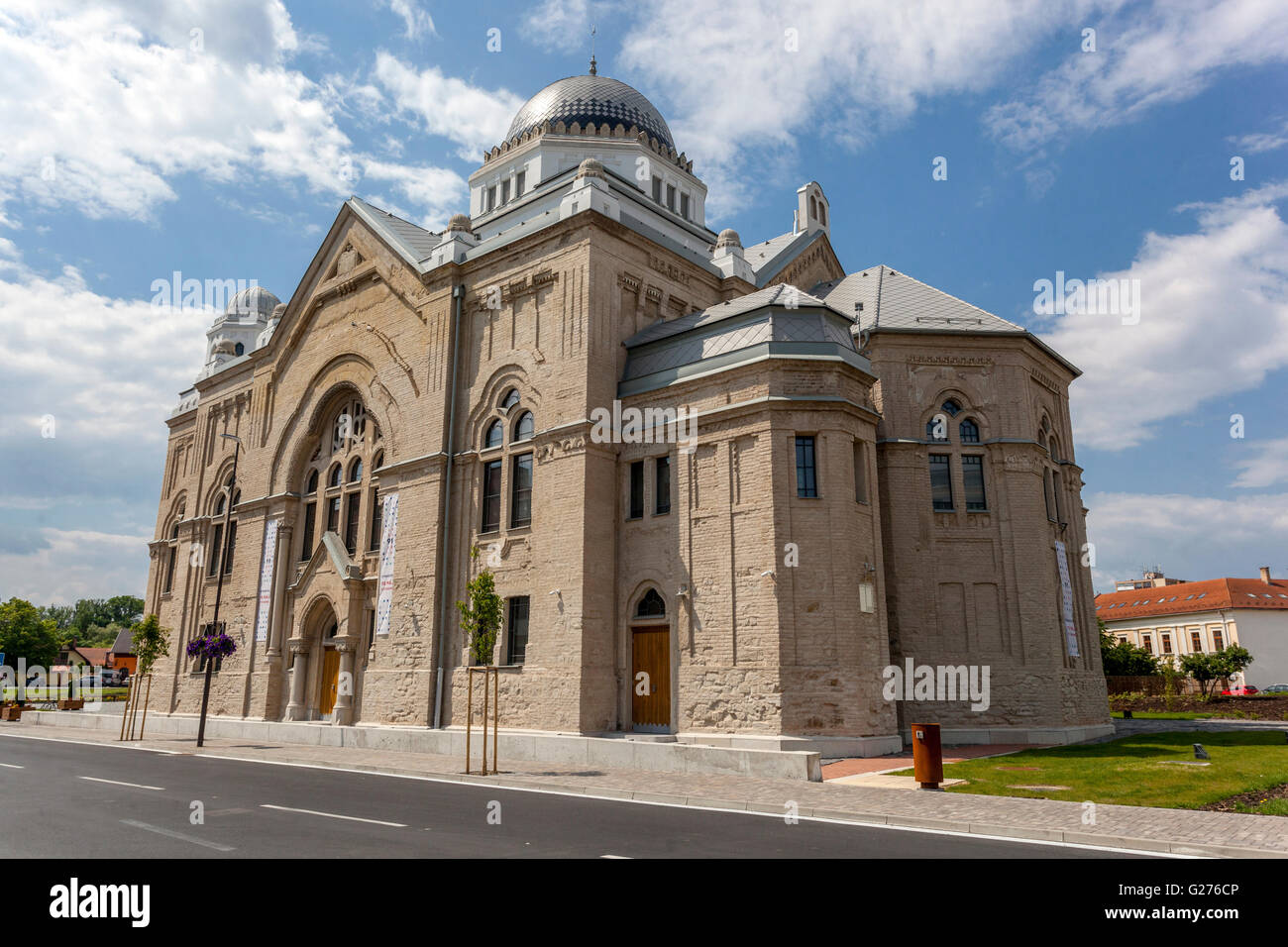 Jewish synagogue in Lucenec, the largest synagogue in the Slovakia Republic, Europe Stock Photo