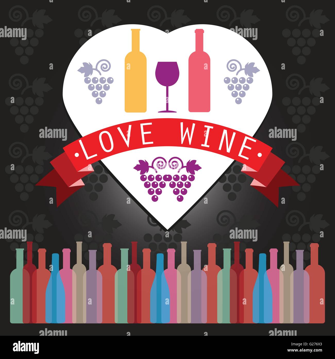 Download Wine Tasting Card Two Yellow And Red Bottles In A Heart Frame Over A Stock Vector Image Art Alamy Yellowimages Mockups