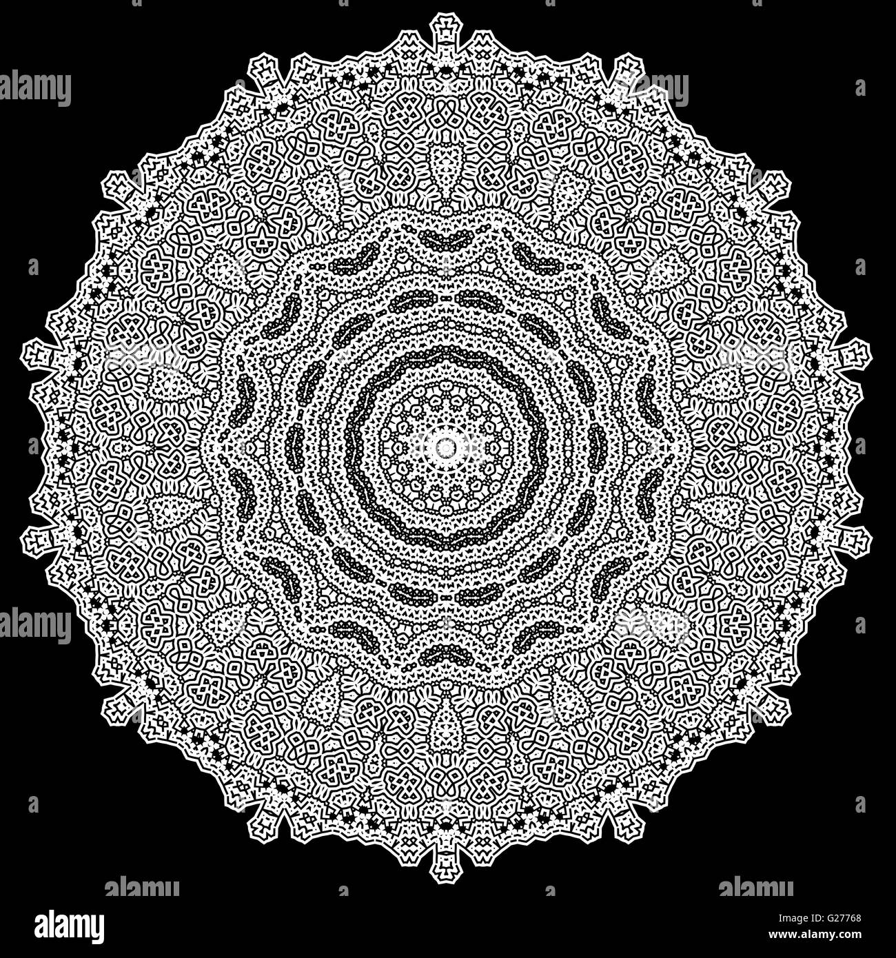 Grey Mandala Isolated Stock Vector Image & Art - Alamy