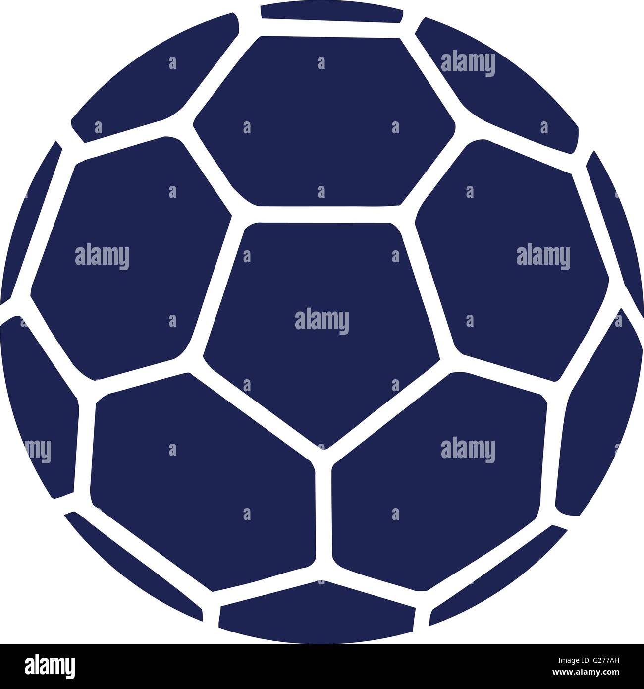 Handball Ball Blue Stock Vector Image & Art - Alamy